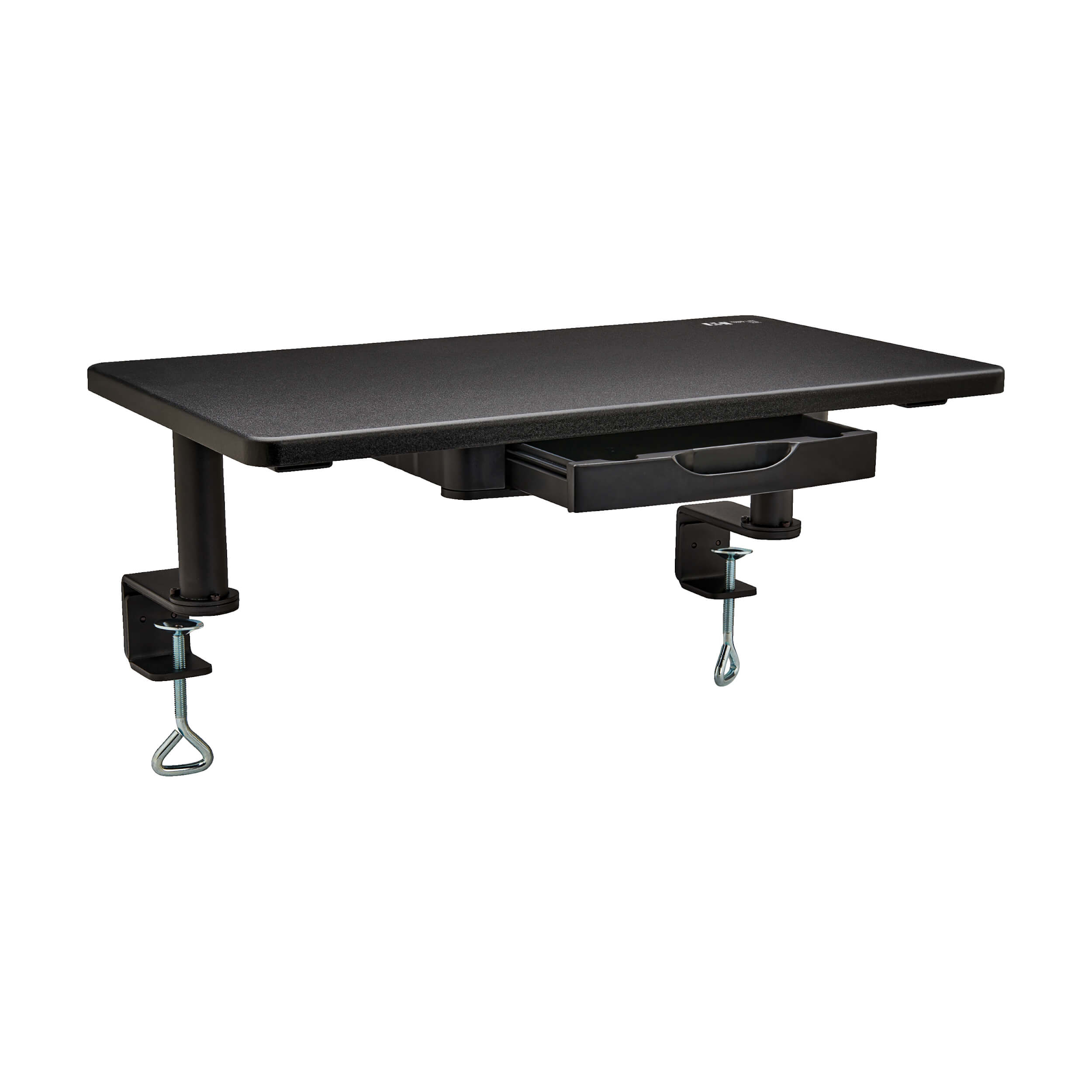 Desk clamp monitor riser with drawer, 24-inch, TAA | Eaton