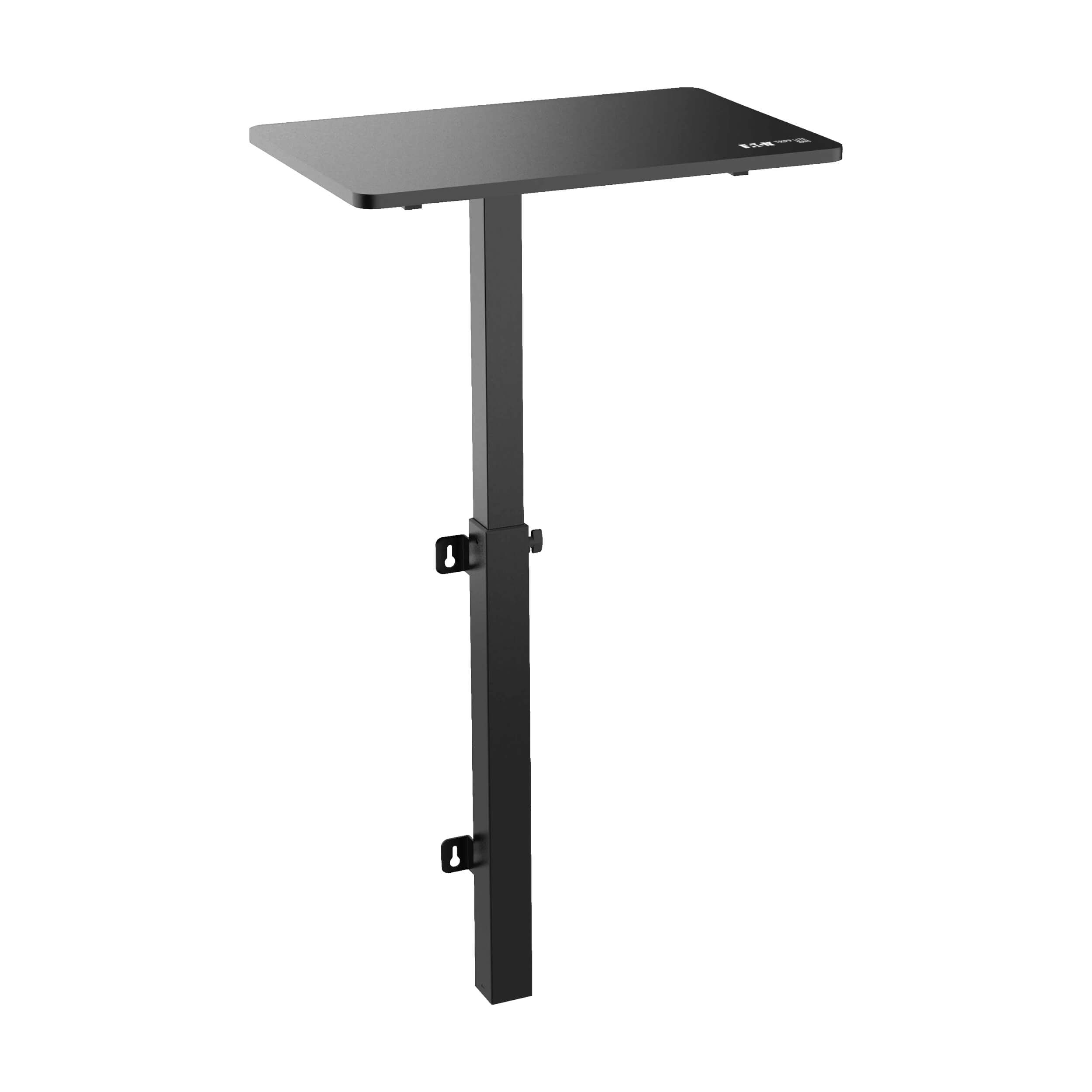 Adjustable WallMount Work Surface, Antimicrobial Coating, Black Eaton