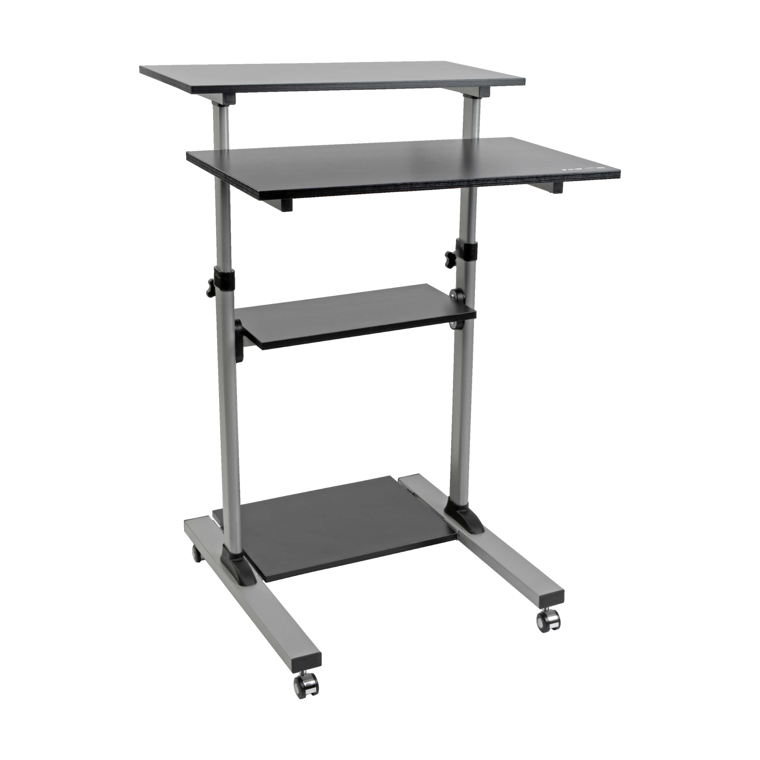 Rolling Standing Desk Workstation, Height Adjustable | Eaton