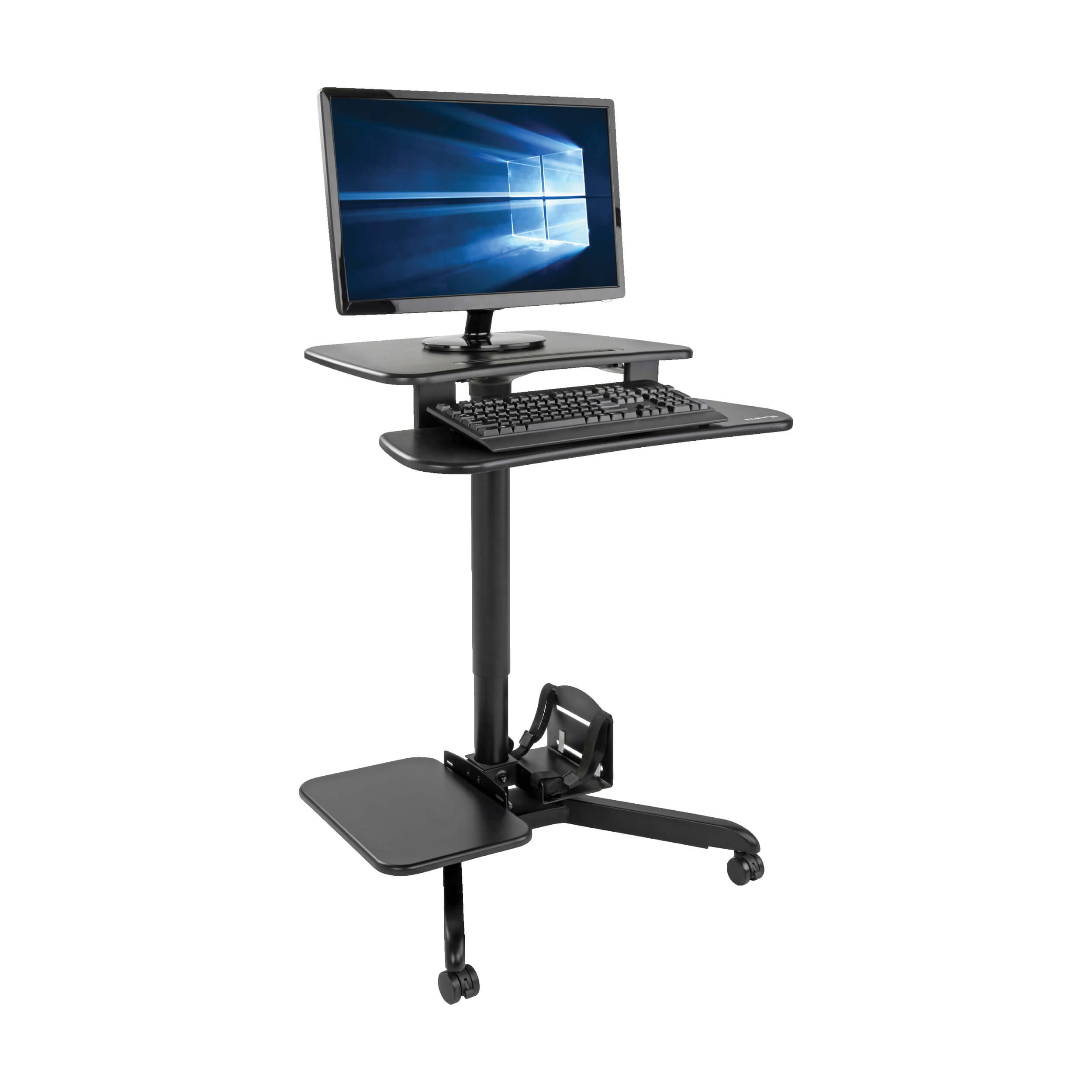 Mobile Standing Desk/Workstation, Height Adjustable Eaton
