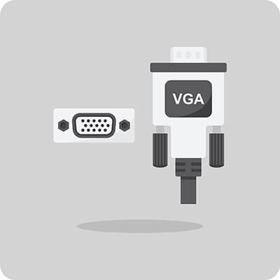 video graphics array (VGA) connector