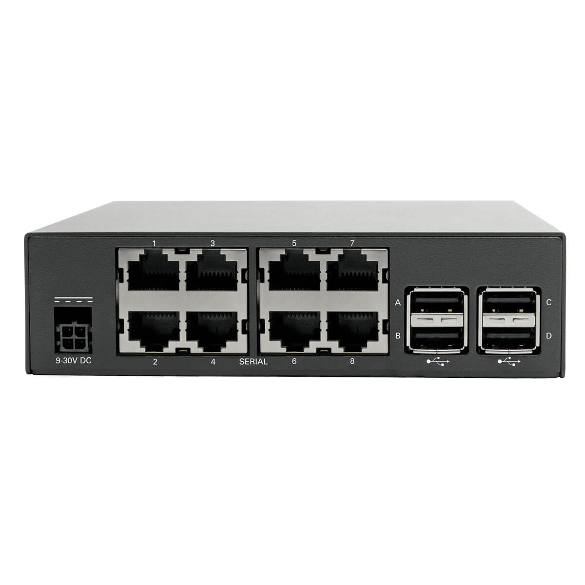 8-Port Serial Console Server, Dual GbE NIC, Flash, Dual SIM | Eaton