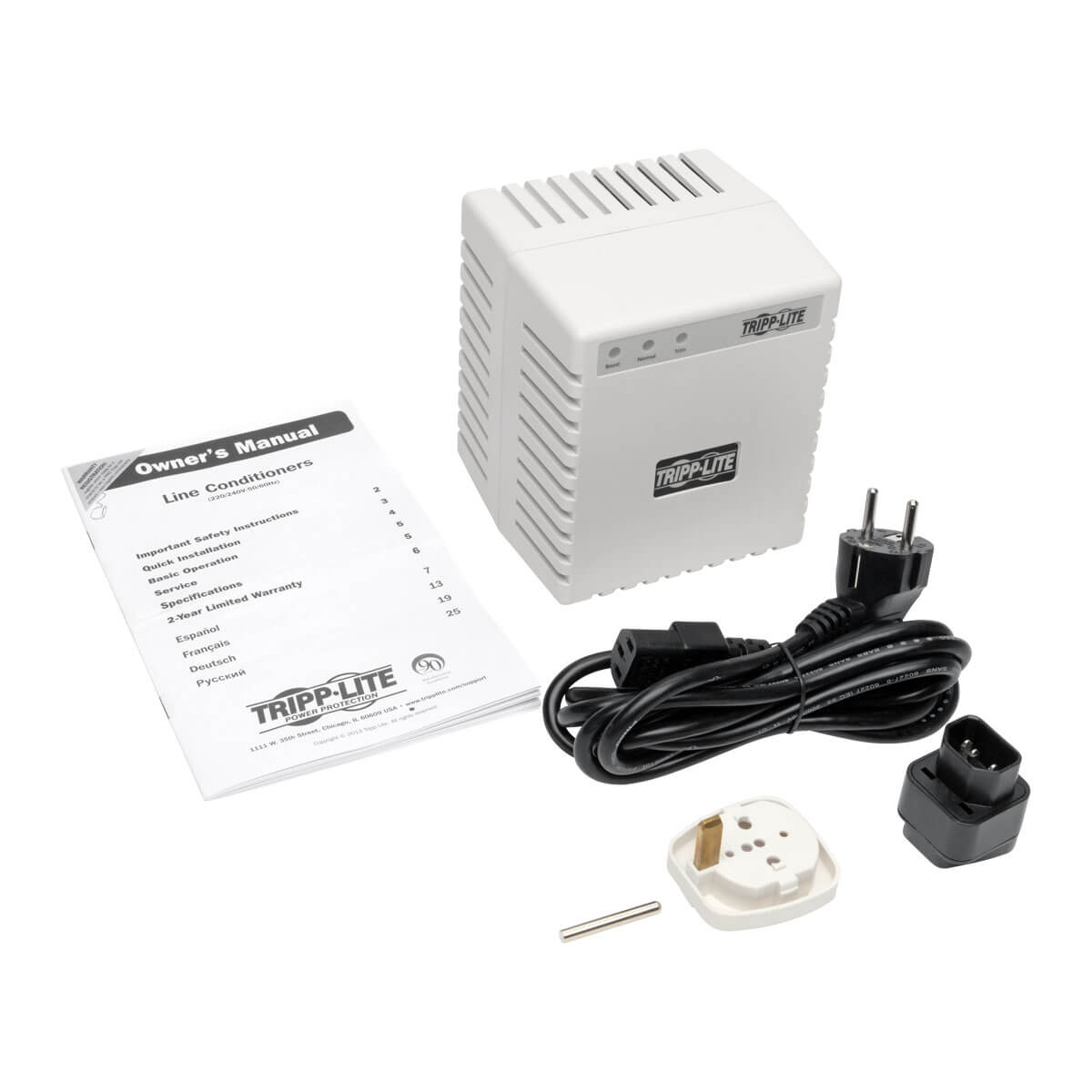 600W 230V Power Conditioner with Automatic Voltage Regulation (AVR), AC