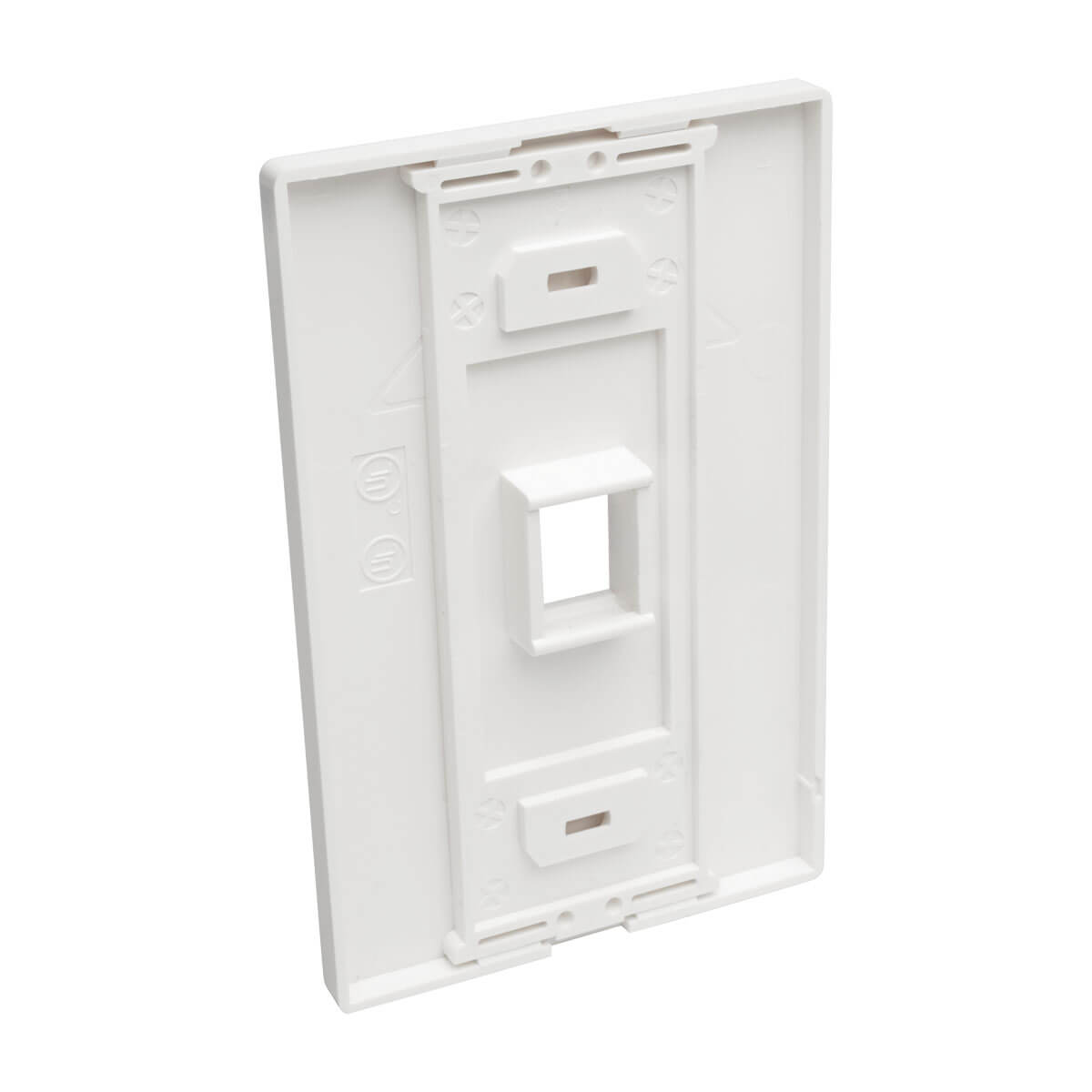 1-Port Keystone Single-Gang Faceplate, White | Eaton