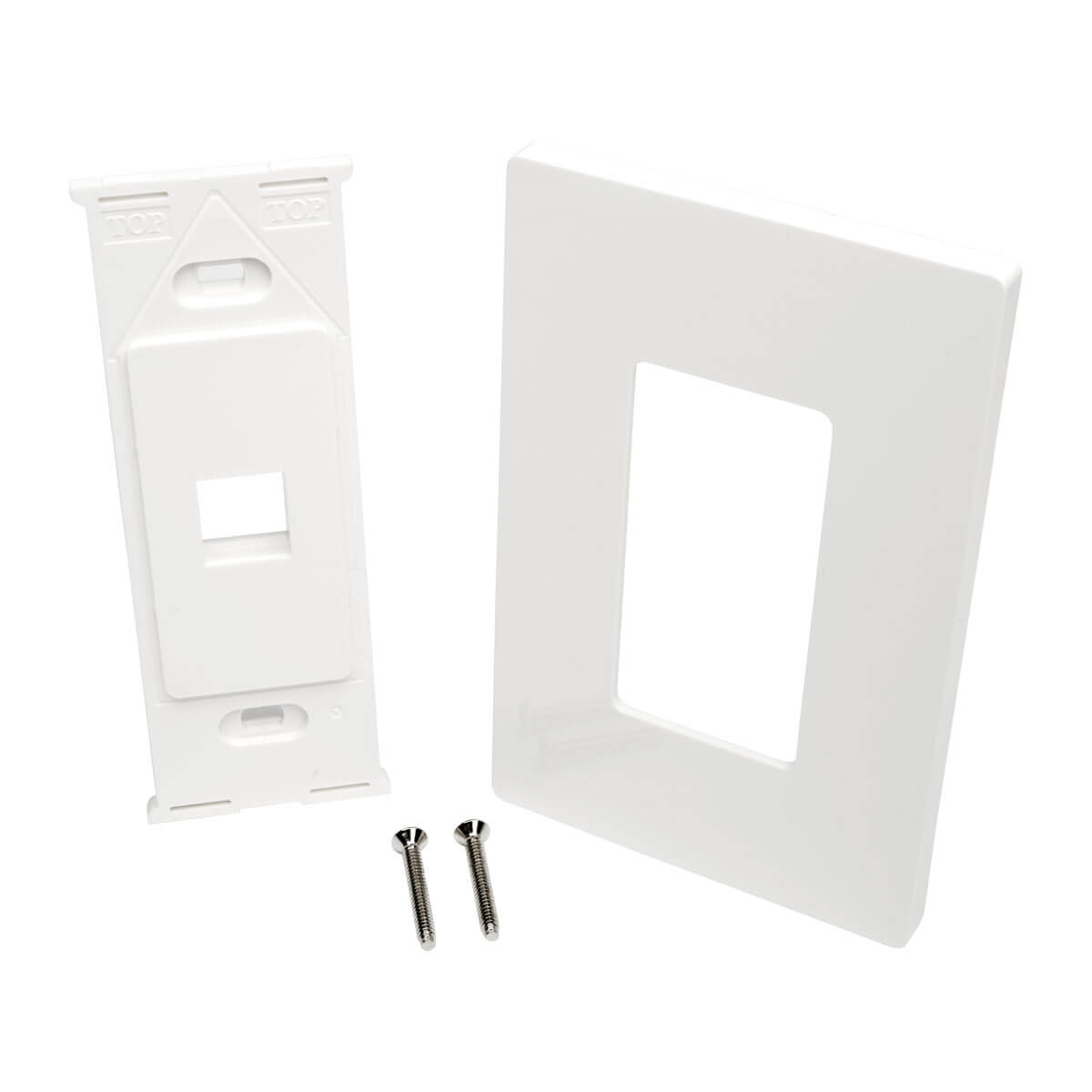 1-Port Keystone Single-Gang Faceplate, White | Eaton