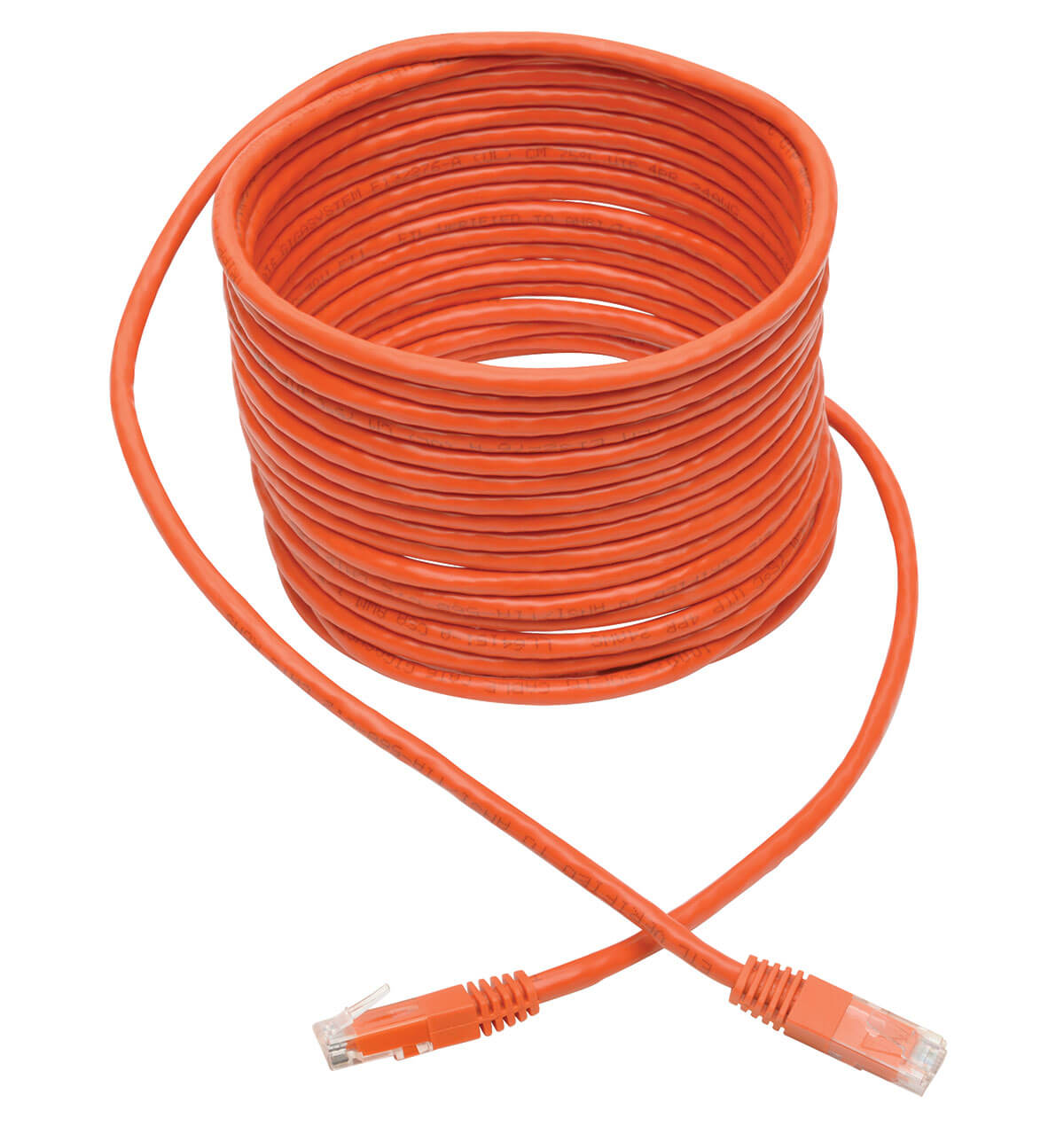 Cat6 Gigabit Cable, Orange, 25ft Eaton