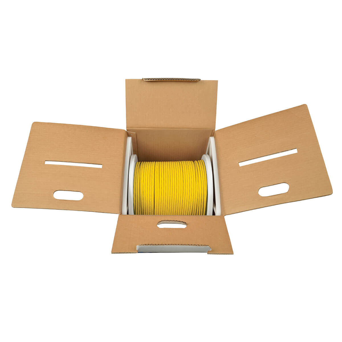 Cat6 Gigabit Bulk Solid-Core PVC Cable, Yellow, 1000-ft TAA | Eaton