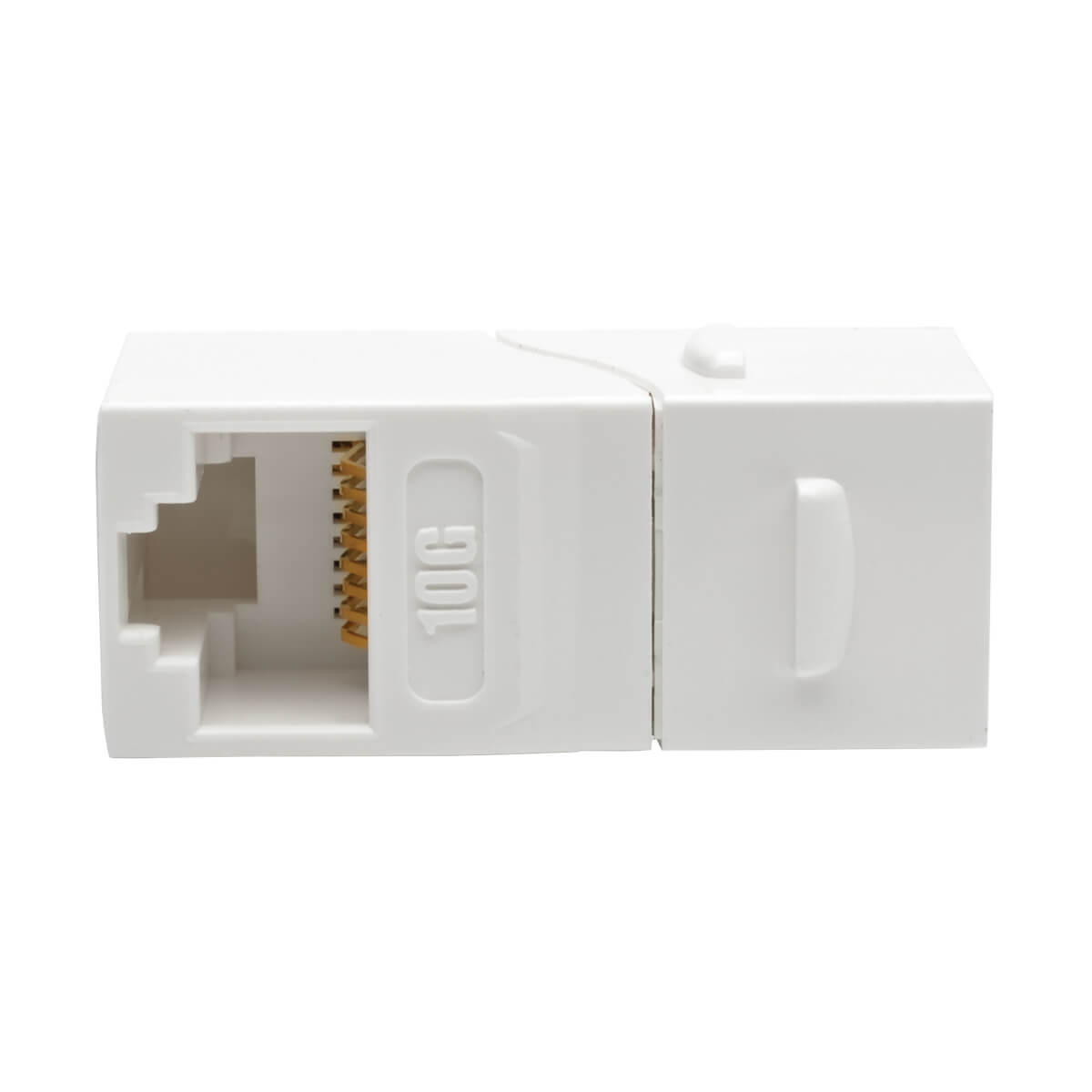 Cat6a Straight-Through Modular In-Line Snap-In Coupler, RJ45 | Eaton