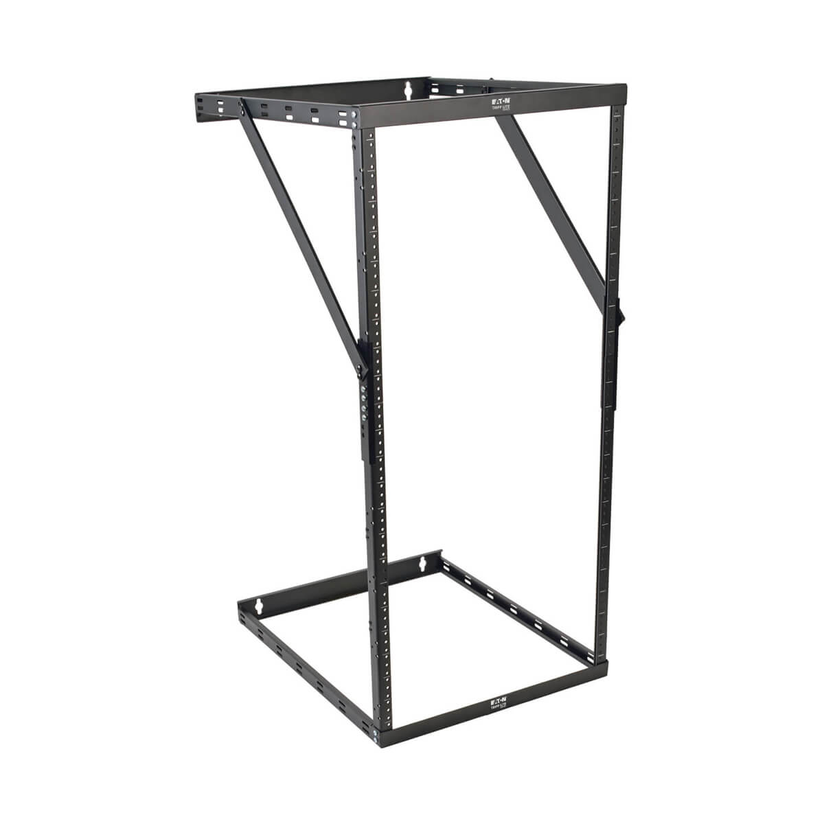 Expandable 2Post Open Frame Server Rack, UPSDepth, WallMount Eaton