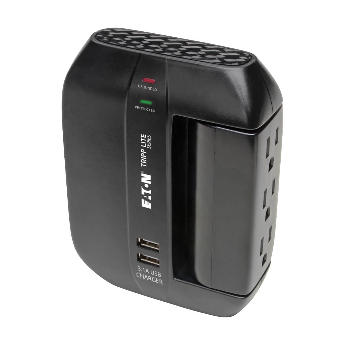 Surge Protector, 6 Outlets, 3 Rotatable, Direct-Plug In | Eaton