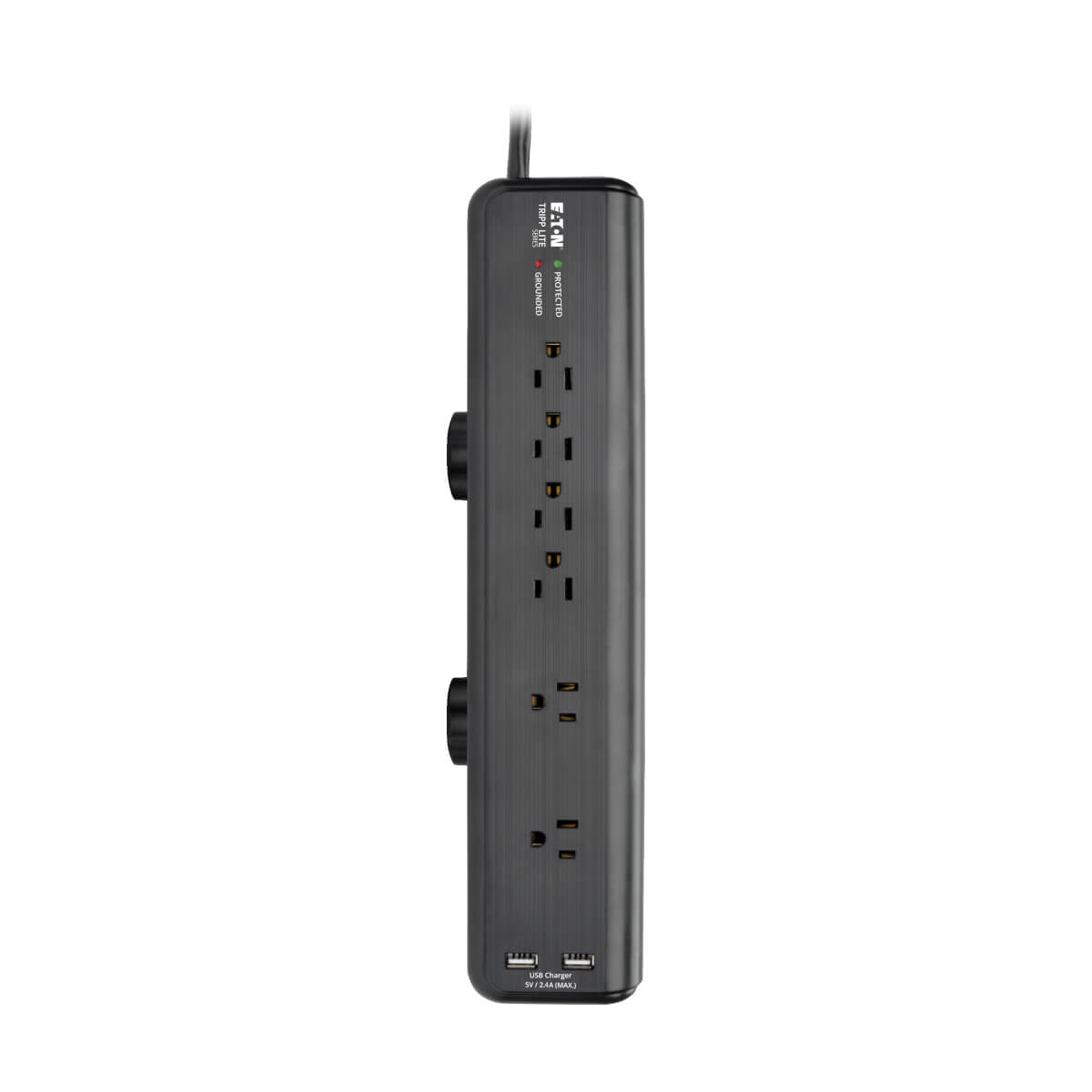Surge Protector, Clamp Mount, 6 Outlet, 2100 Joules, 2 USB Eaton