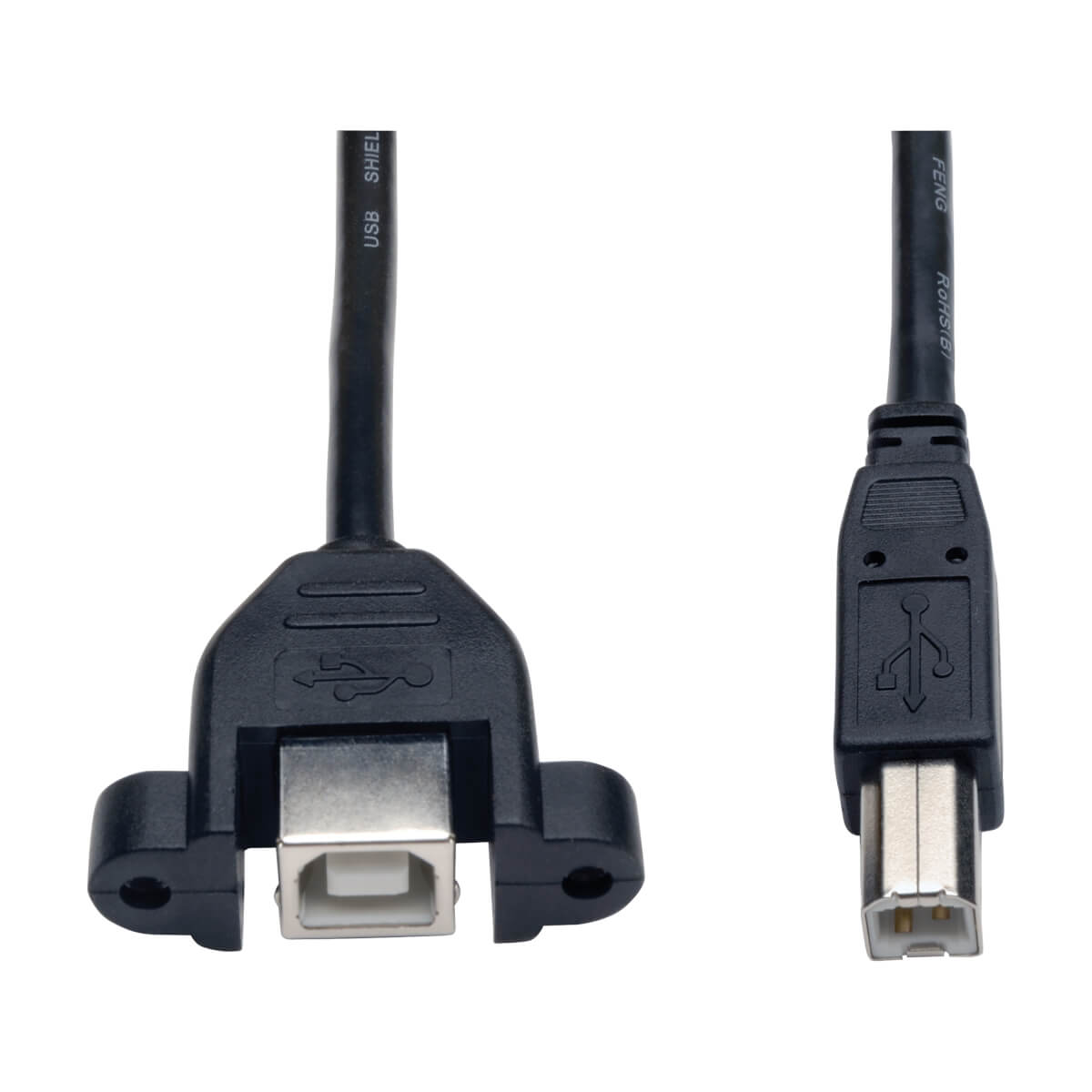 Usb Panel Mount Extension Cable Male To Female Ft Eaton