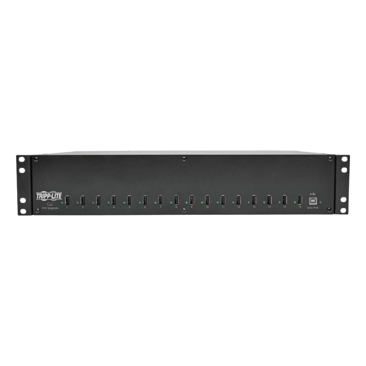 16-Port USB Charging Station, Syncing, 5V 40A, 2U Rack-Mount | Eaton