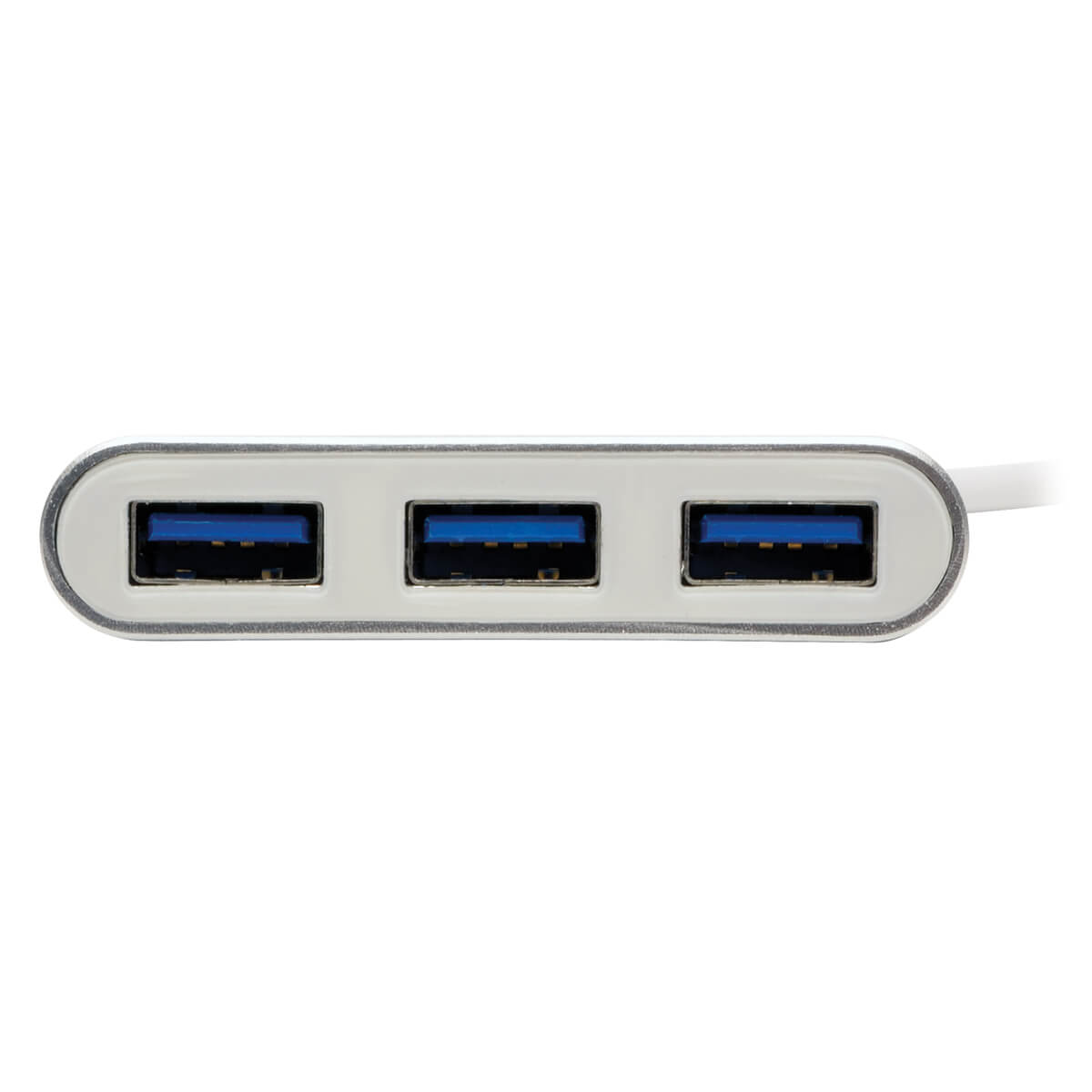4-Port Portable USB 3.0 SuperSpeed Mini Hub, Aluminum | Eaton