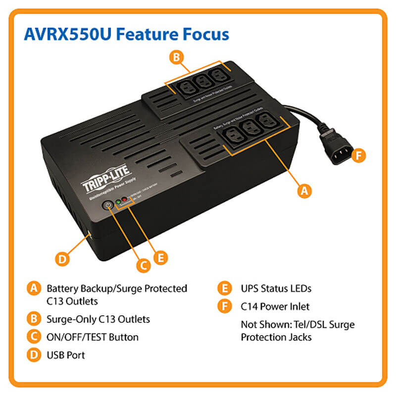 AVRX550U highlights