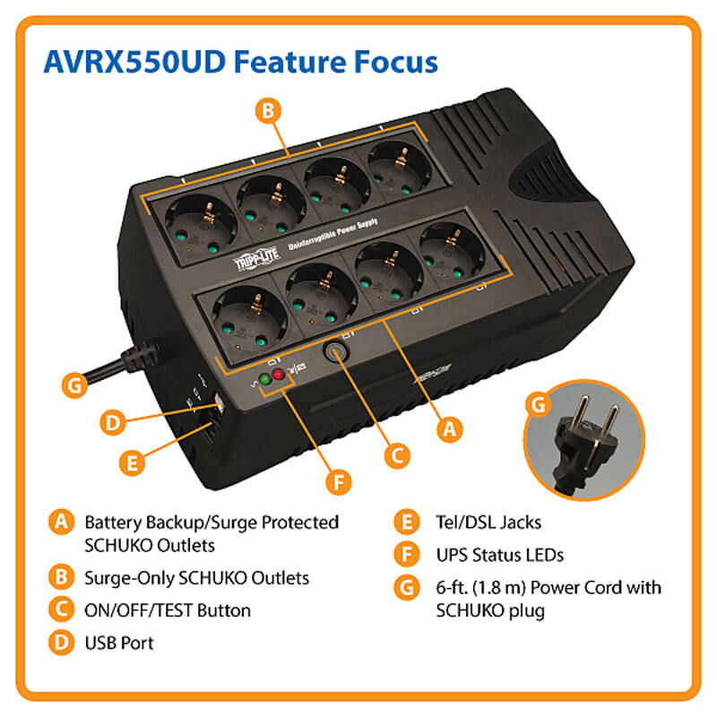 AVRX550UD highlights