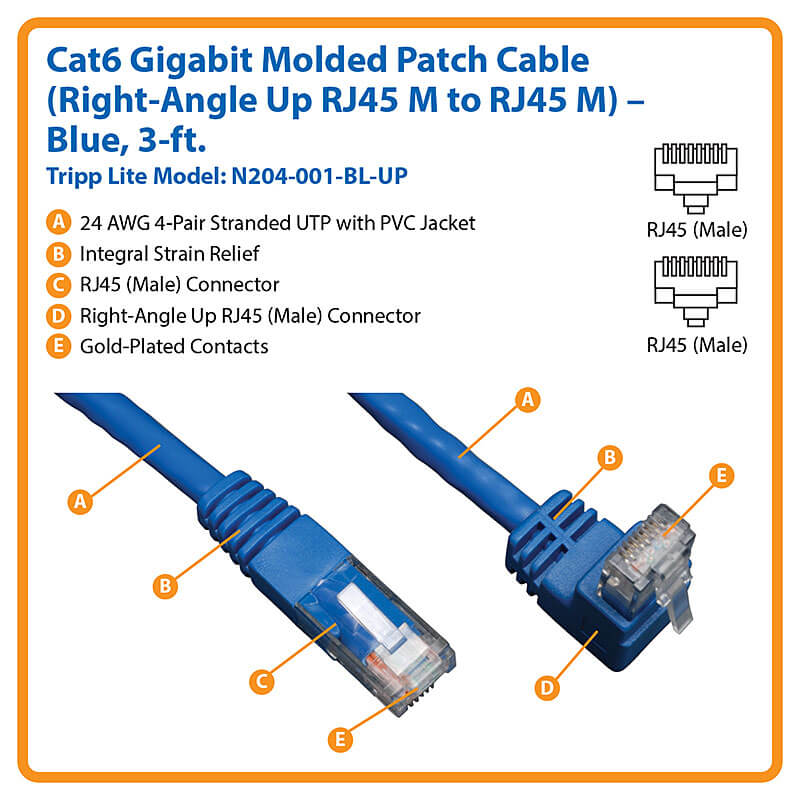 H56111 Tripp Lite Cat6 UTP Patch Cable