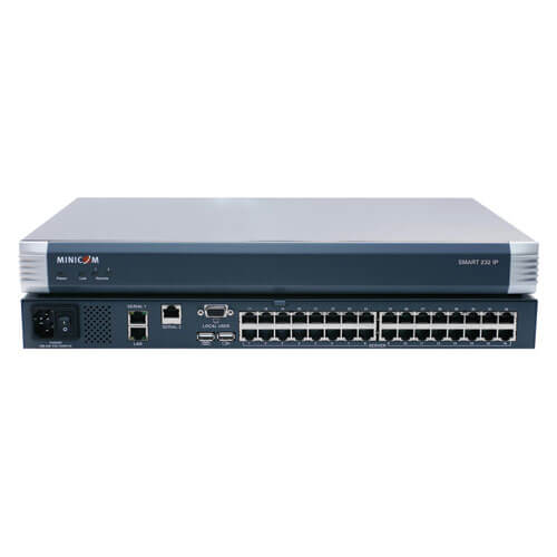 Minicom Smart 232 Ip 32 Port Multi User Remote Access Cat5 Kvm Switch Rack Environments 0su70037 Tripp Lite