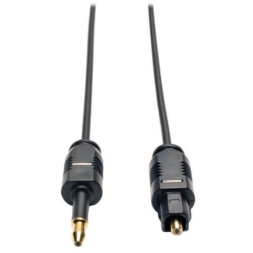 FosPower 24K Or plaqué Toslink vers/à Mini Toslink Digital Optical SPDIF Audio Cable 3m Câble Optique Audio Numérique 
