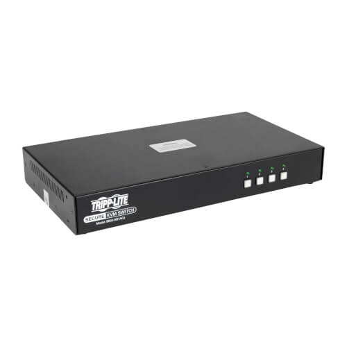 Secure NIAP KVM Switch, HDMI to Displayport, 4-Port, Audio | Tripp 