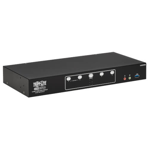 4-Port KVM USB 3.0, 4K HDMI, Dual Display | Tripp Lite