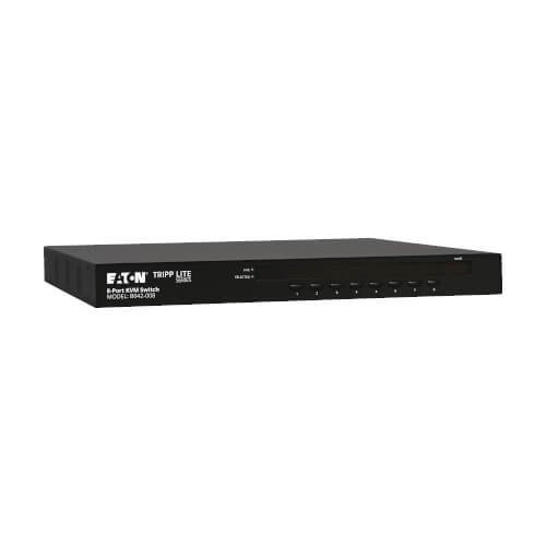 8-Port 1U Rack-Mount USB/PS2 KVM Switch, On-Screen Display | Eaton