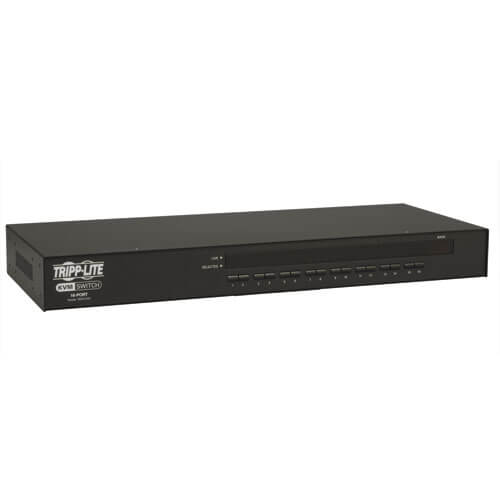 16-Port 1U Rack-Mount USB/PS2 KVM Switch, On-Screen Display | Tripp Lite