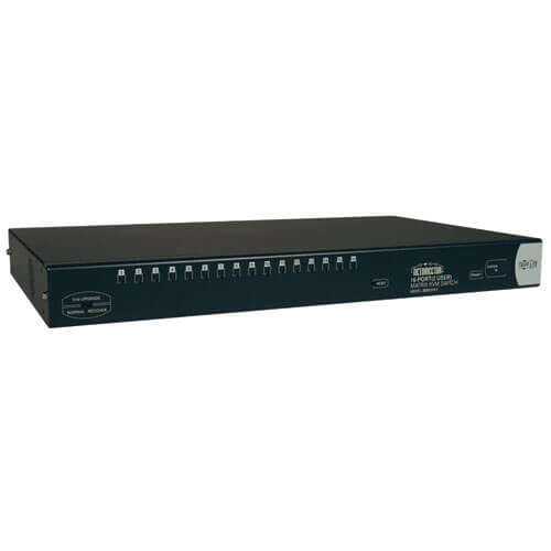 NetDirector 16 Port Cat5 Matrix KVM Switch 1U Rack Mount 2 User  (B060-016-2) | Tripp Lite