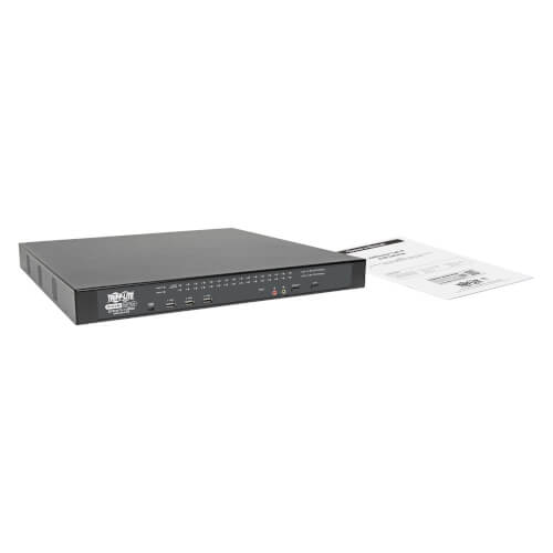 32-Port Cat5 KVM IP Switch- Virtual Media, 1 Remote + 1 Local User 