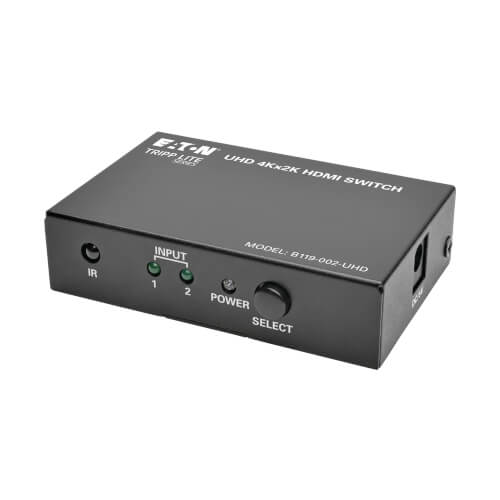 udvikle Gum Saml op 2-Port HDMI Switch, Remote Control, 4K, 60 Hz, HDR, 3D, HDCP | Eaton