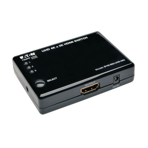 3-Port Rectangle HDMI Switcher 3x1 HDMI Switch 4k x 2k 3D HDMI Remote Control Switcher Hub Port Switches Full HD1080p