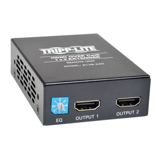 2-Port HDMI over Cat5 Cat6 Active Extender Splitter, 150-ft | Tripp Lite