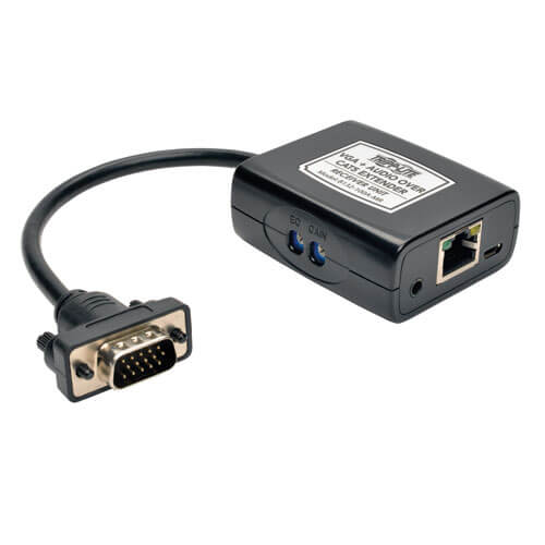 VGA with Audio over Cat5 Cat6 Extender, USB-Powered, 750-ft 