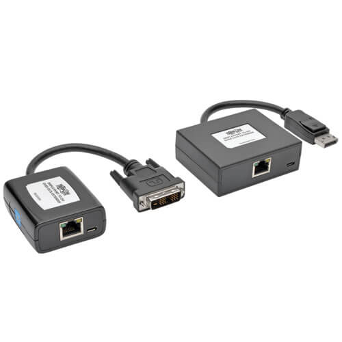 DisplayPort to DVI over Cat5 Cat6 Active Extender Kit | Tripp Lite