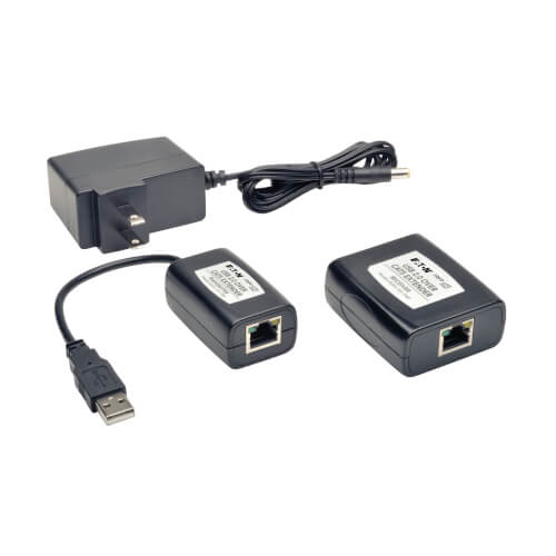 1-Port Plug-and-Play USB 2.0 over Cat5 Cat6 Extender Kit | Tripp Lite