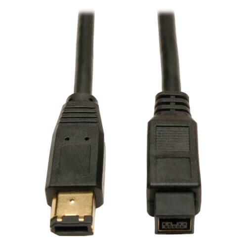 2 Pack IEEE-1394 Cmple 3 ft 9P / 9P Firewire 800 to Firewire 800 Cable Clear Color 