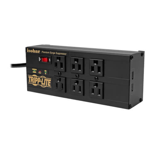 APC Surge Protector 2 pack 1080 joules 6 outlets 2 USB ports Model #PE6U2 NEW 