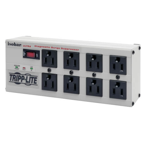 Isobar Surge Protector, 8 Outlet, 3840 Joules, Metal Case | Tripp Lite