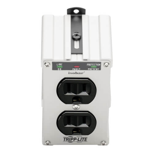Isobar Surge Protector, 2 Outlet, Direct Plug, 1410 Joules | Tripp 
