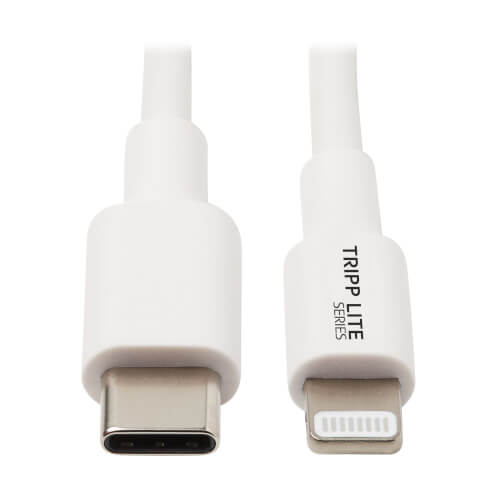 USB-C to Lightning Charging Cable, 3-ft, White |