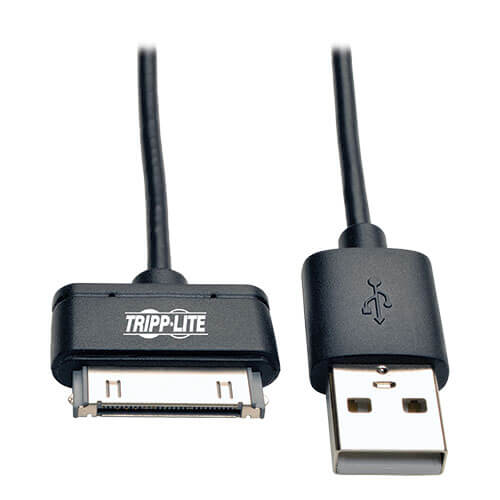 Trendgear 2-Pack USB Sync & Charger Cable For IPhone 4, 4S, 3GS, 3G, IPad - 30-Pin Connector - 6FT White