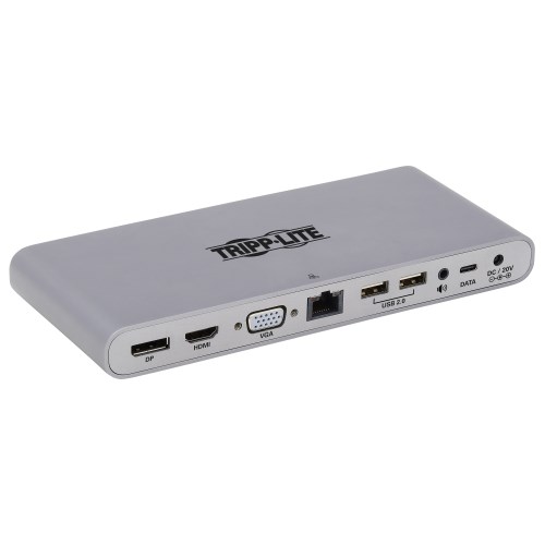 USB-C Dock, Dual Monitor, DVI, HDMI, VGA, Gigabit Ethernet