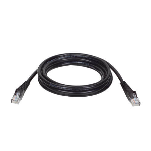 5 ft Black Snagless Cat5e Molded Patch Cable (N001-005-BK-R) | Eaton