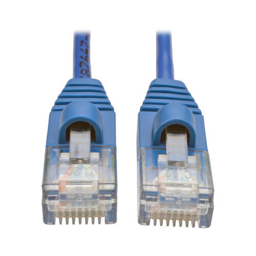 Cat5e Snagless Slim Ethernet Cable, Blue, 1-ft | Eaton