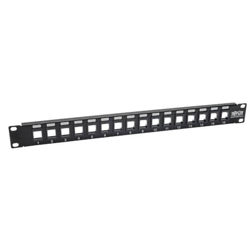 Shielded Patch Panel, 24 Port, 1U, Blank Modular