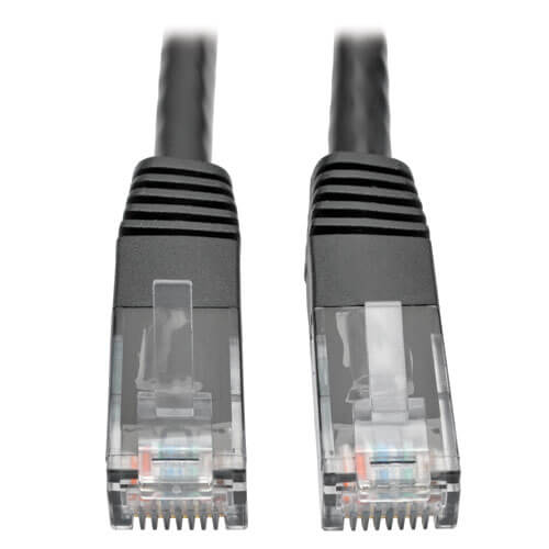 Gray RJ45 M/M 100ft Tripp Lite N002-100-GY Cat5e 350MHz Molded Patch Cable - 
