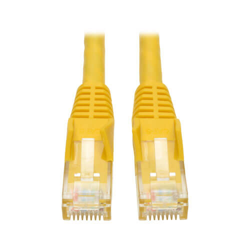 Pack of 10 Snagless/Molded Boot Konnekta Cable Cat6 Yellow Ethernet Patch Cable 3 Foot 