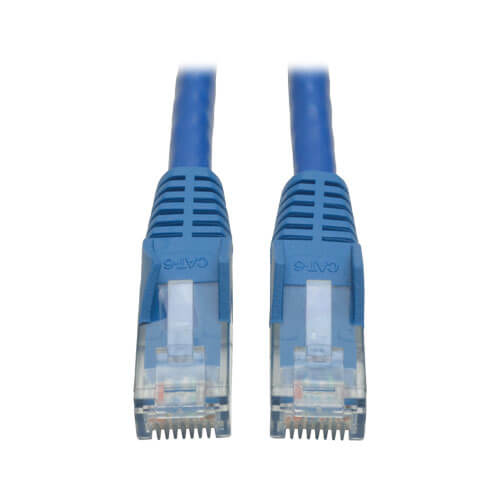 15 ft. CAT6 Ethernet cable - 10 Pack - ETL Verified - Blue CAT6 Patch Cord  - Snagless RJ45 Connectors - 24 AWG Copper Wire – UTP Ethernet Cable