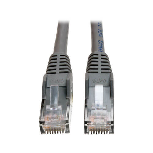 thumbnail image 2 of 35ft Cat5e Snagless Ethernet Patch Cable – Molded RJ45, 24AWG, Gray 2 of 5