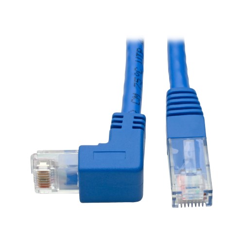 Cat6 Gigabit Ethernet Cable - Down-Angle RJ45 M/M, Molded UTP, 3 
